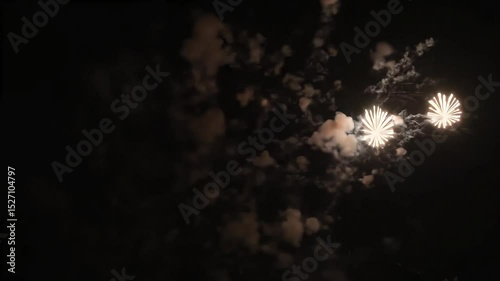 Night Sky Spectacle Fireworks Display Illuminating the Darkness