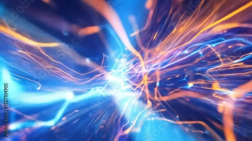 Abstract Light Trails Dynamic Energy and Vibrant Colors