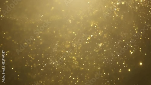 Golden Particles Shimmering Background Magical Texture of Elegance and Charm for Celebrations and Creative Projects with Sparkling Effects