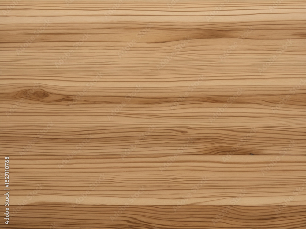 Fototapeta premium A close-up view of a natural wooden surface, showcasing its distinct grain patterns and warm, earthy tones, ideal for backgrounds.