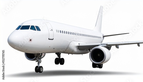 Passenger Airplane white bagrund