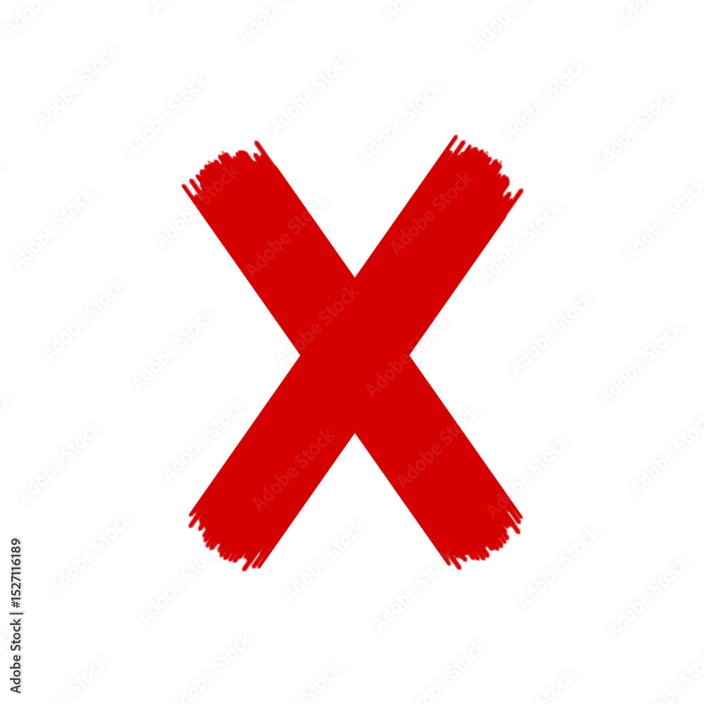 Obraz premium red check mark