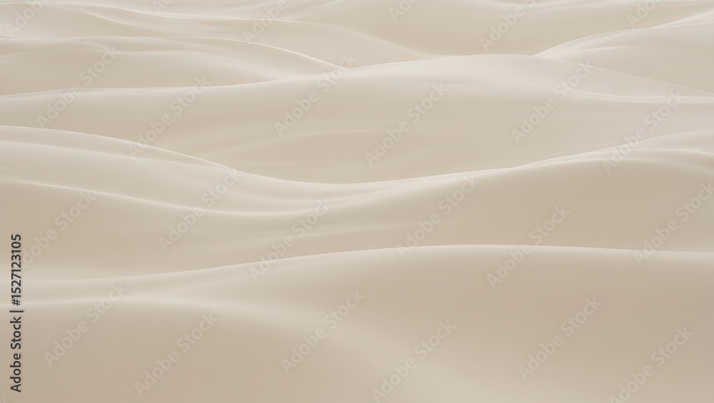 Fototapeta premium Soft, Draped Fabric Elegant Waves of Cream-Colored Textile