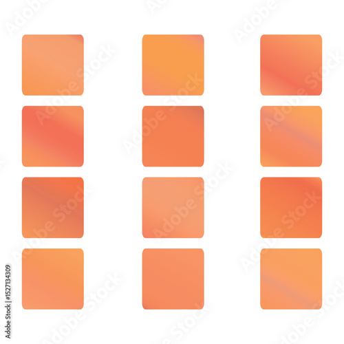 Mobile screen lock display collection of colorful backgrounds in trendy neon colors. Modern screen vector design for mobile app. Soft color abstract pastel holographic gradients. Swatches for design.