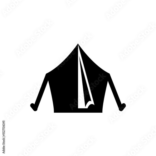 tent icon simple design