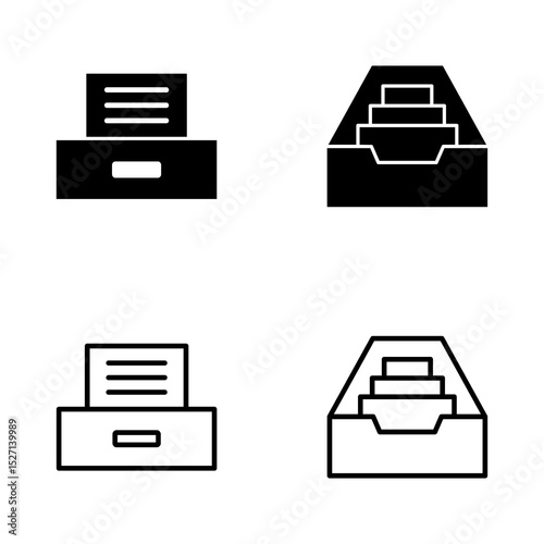 Archive folders icon vector. Document vector icon. Archive storage icon.