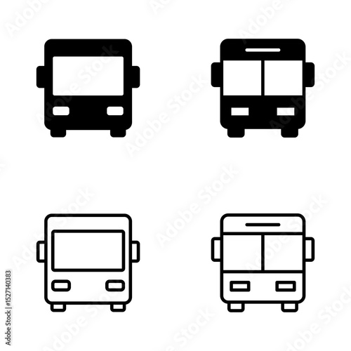 Bus icon vector. bus sign and symbol