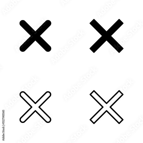 Close icon vector. Delete sign and symbol. cross sign