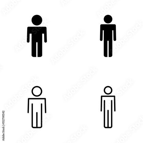 Man icon vector. male sign and symbol. human symbol