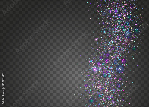 Holographic Burst. Rainbow Paper. Cristal Dust. Blue Glare Background. Disco Isolated Template. Laser Pattern. Neon Tinsel. Digital Design. Pink Holographic Burst