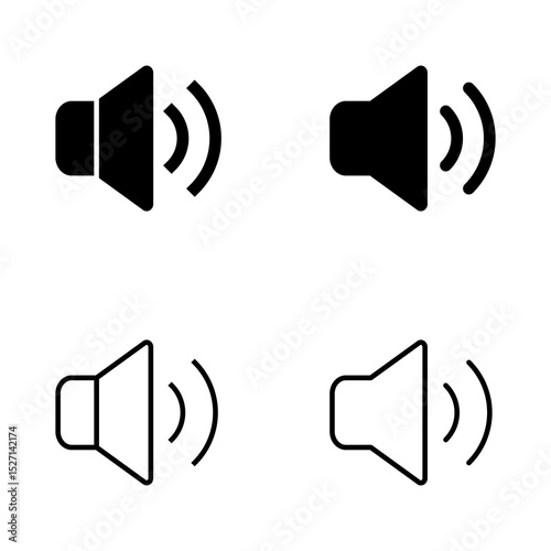 Speaker icon vector. volume sign and symbol. loudspeaker icon. sound symbol