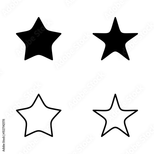 Star icon vector. rating sign and symbol. favourite star icon