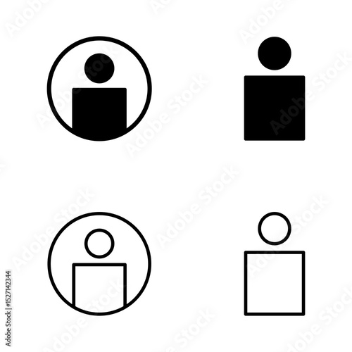 User icon vector. person sign and symbol. people icon.