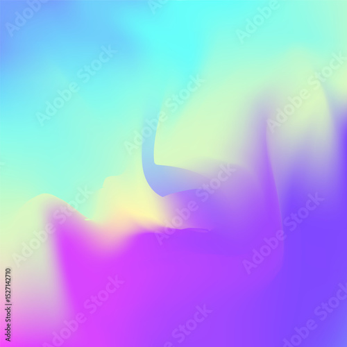 Holographic Background. Graphic Card. Metalic Light. Metal Minimalist Template. Iridescent Gradient. Hologram Texture. Blur Poster. Blue Soft Texture. Purple Holographic Background
