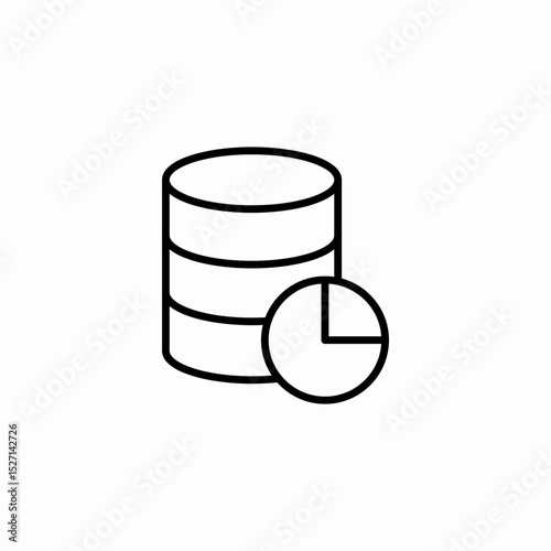 database share icon sign vector