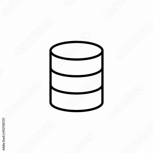 database system icon sign vector