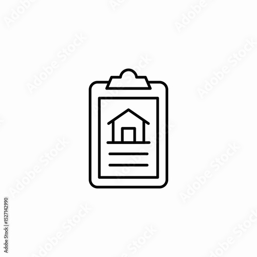 real estate icon sign vector