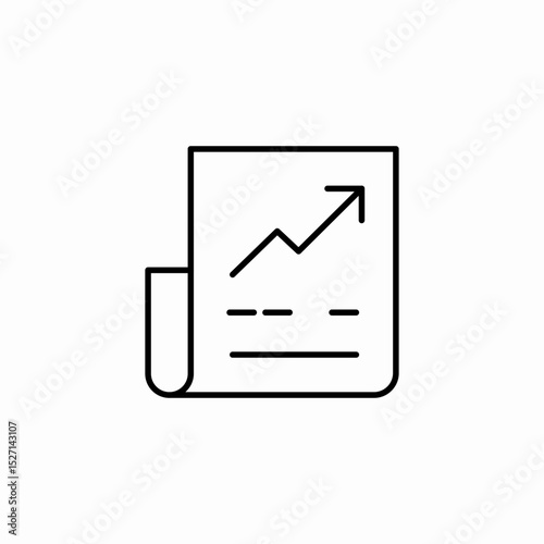 statistics approaches icon sign vector