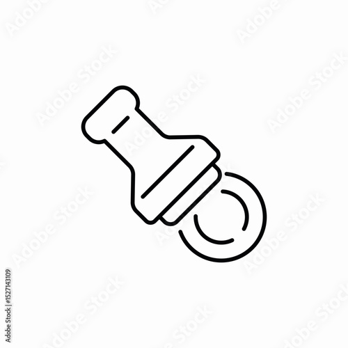 stamp seal icon sign vector