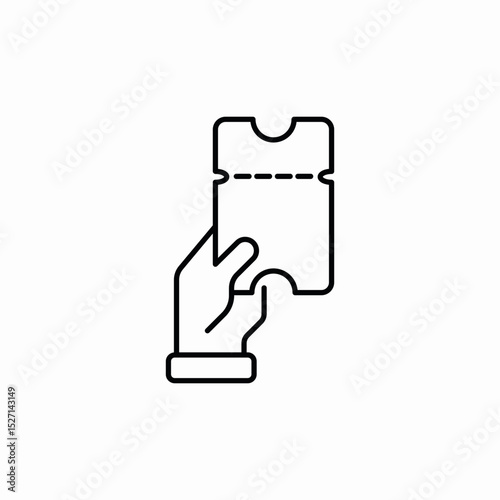 ticket voucher icon sign vector