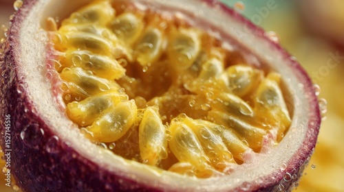 Passion fruit close up