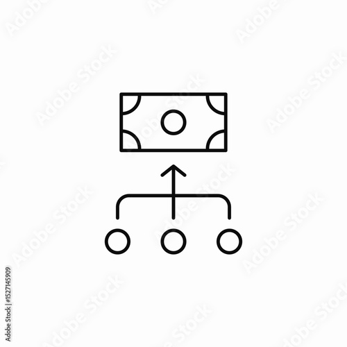 finances production icon sign vector