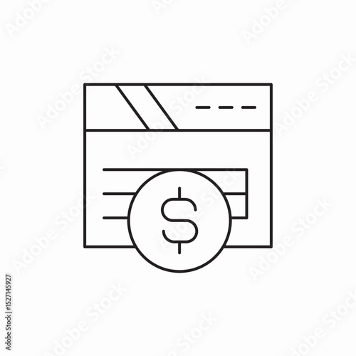 financial form icon sign vector