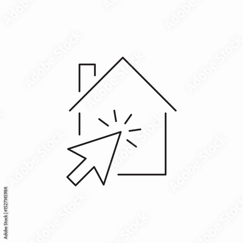 home page icon sign vector