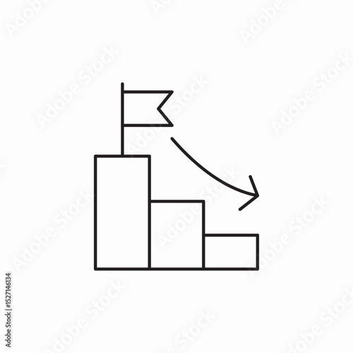 target progress icon sign vector