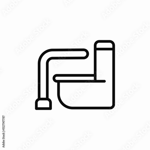 accessible restroom icon sign vector