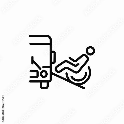 disability transportation icon sign vector