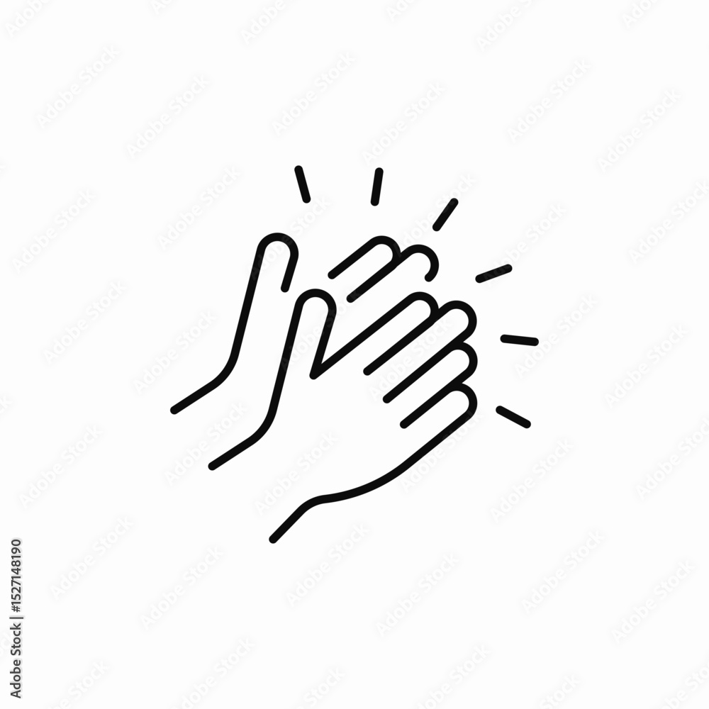 performance applause icon sign vector performance applause icon sign vector