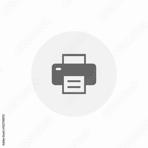 paper printer icon sign vector
