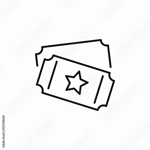 show tickets icon sign vector