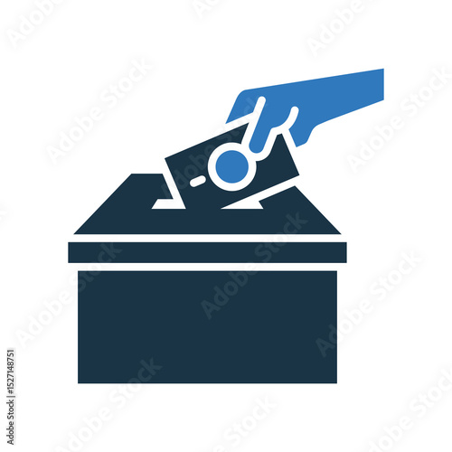 Savings Box mixed color icon
