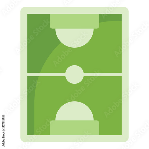 Football field flat icon