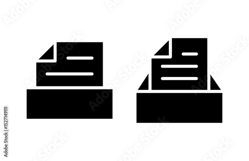 Archive folders icon vector illustration. Document vector icon. Archive storage icon.