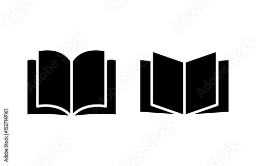 Book icon vector illustration. open book sign and symbol. ebook icon