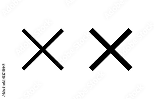 Close icon vector illustration. Delete sign and symbol. cross sign