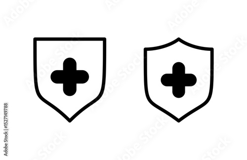 Health insurance icon vector illustration. Insurance document sign and symbol