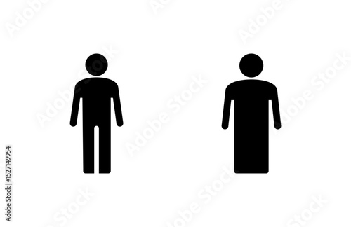 Man icon vector illustration. male sign and symbol. human symbol