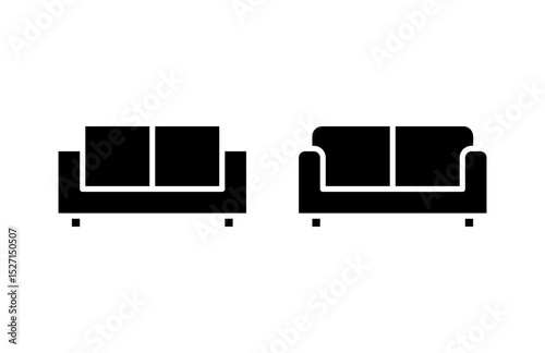 Sofa icon vector illustration. sofa sign and symbol. furniture icon