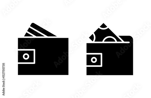 Wallet icon vector illustration. wallet sign and symbol
