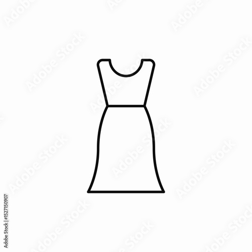 long dress icon sign vector