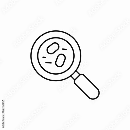 microbe details icon sign vector