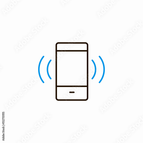 mobile ring icon sign vector