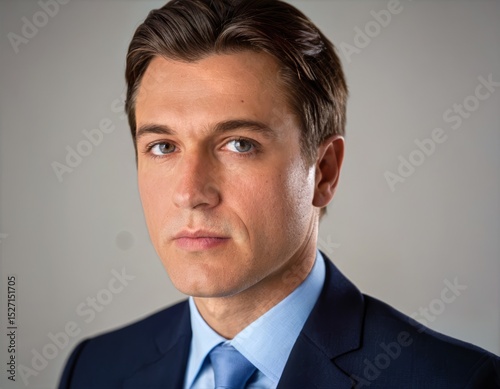 Professional Headshot of a Confident Businessman in a Suit