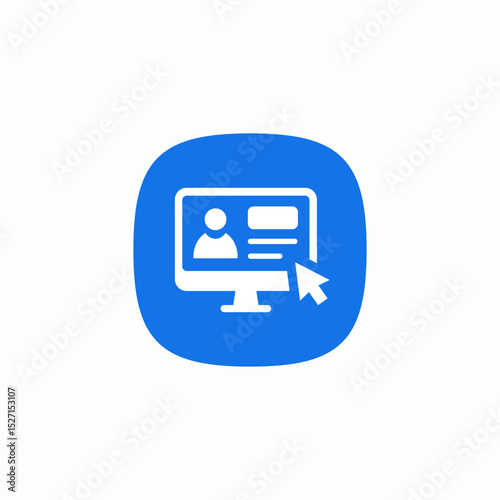 account navigation icon sign vector