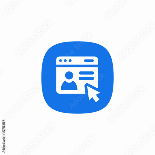 account tab icon sign vector