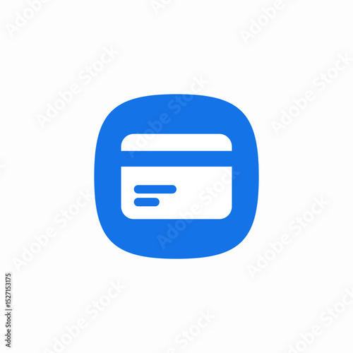 bank card icon sign vector